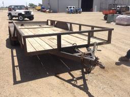Shopmade Flatbed Utility Trailer