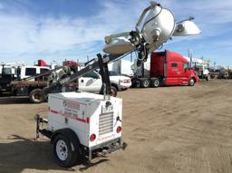 Magnum MLT3060K Light Tower Mounted on Single Axle Bumper Pull Trailer, V.I.N. 5AJLS1618BB006875 Eng
