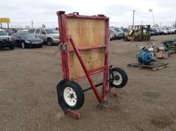 Shop Made Folding Trailer , Length: 8' , Single , Bumper Pull , Color: Red *NO TITLE*
