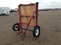 Shop Made Folding Trailer , Length: 8' , Single , Bumper Pull , Color: Red *NO TITLE*