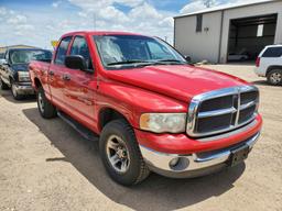 2002 Dodge Ram Pickup 4 Door Cab; Extended; Qua Pi 4WD V8, 5.9L , Fuel Type