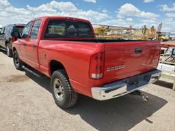 2002 Dodge Ram Pickup 4 Door Cab; Extended; Qua Pi 4WD V8, 5.9L , Fuel Type