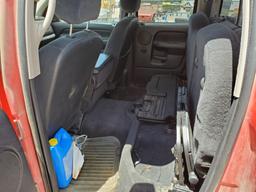 2002 Dodge Ram Pickup 4 Door Cab; Extended; Qua Pi 4WD V8, 5.9L , Fuel Type