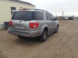 2004 Toyota Sequoia SUV SUV RWD V8, 4.7L , Fuel Type: G , Transmission: A4