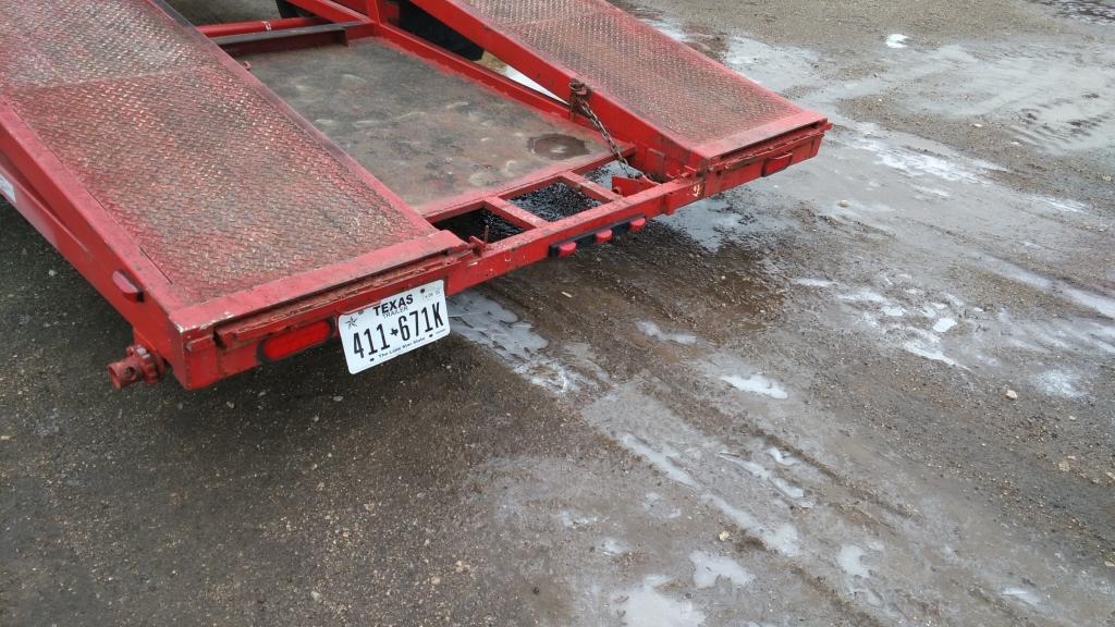 1991 Shopmade AC Car Hauler , Length: 32' , Tandem , Gooseneck , Color: Red