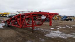 1991 Shopmade AC Car Hauler , Length: 32' , Tandem , Gooseneck , Color: Red