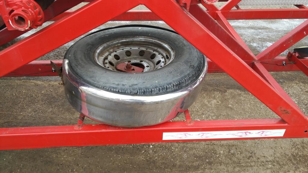 1991 Shopmade AC Car Hauler , Length: 32' , Tandem , Gooseneck , Color: Red