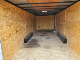 2014 Covered Wagon Enclosed Trailer , Length: 24' , Tandem , Bumper Hitch ,