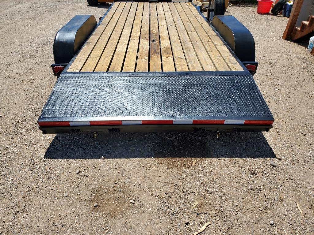 2019 Shopmade Car Hauler , Length: 18' , Tandem , Bumper Hitch , Color: Bla
