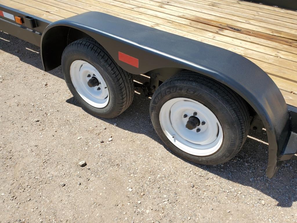 2019 Shopmade Car Hauler , Length: 18' , Tandem , Bumper Hitch , Color: Bla