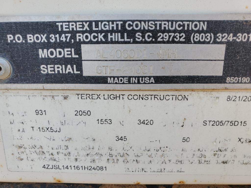 Terex Al4060d Light Tower
