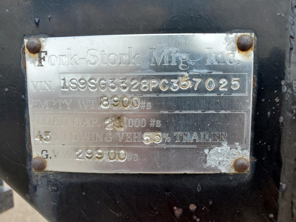 1993 Fork Stork Tilting Forklift Trailer