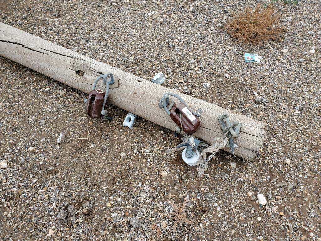 (2) Telephone Poles