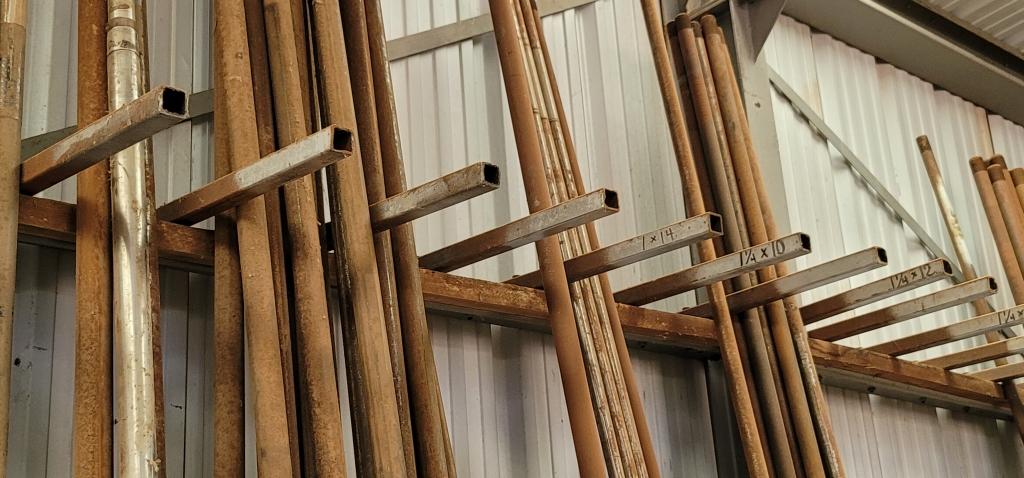 (127) Approximately Well Shaft In Wall Rack