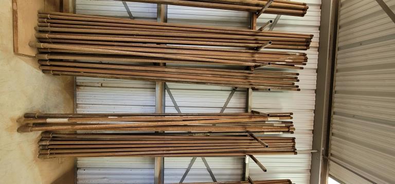 (127) Approximately Well Shaft In Wall Rack