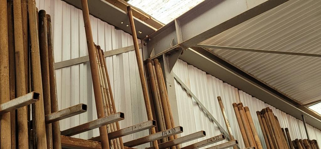 (127) Approximately Well Shaft In Wall Rack