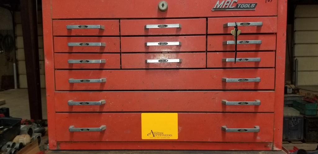 Mac Tool Cabinet W/contents Assorted Tools