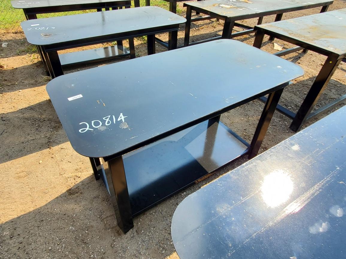 30" x 57" Black Small Table 5/16" Top
