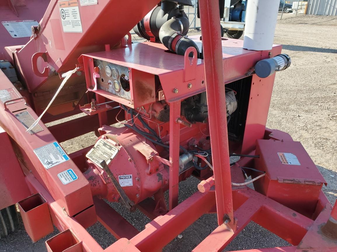 Bandit 1690 Drum Wood Chipper on Trailer