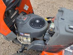 Husqvarna riding mower with Cyclone Rale Vacuum System