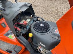 Husqvarna riding mower with Cyclone Rale Vacuum System
