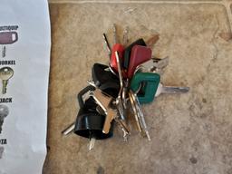 (24) Universal Heavy Equipment Keys