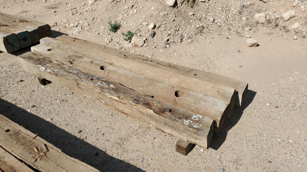 (4) Wooden Beams 8' x 8" x 6"