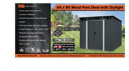 TMG-MS0608P Metal Shed Pent Skylight 6' x 8'