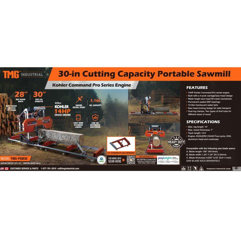 TMG-PSM30  Sawmill Kohler 30''