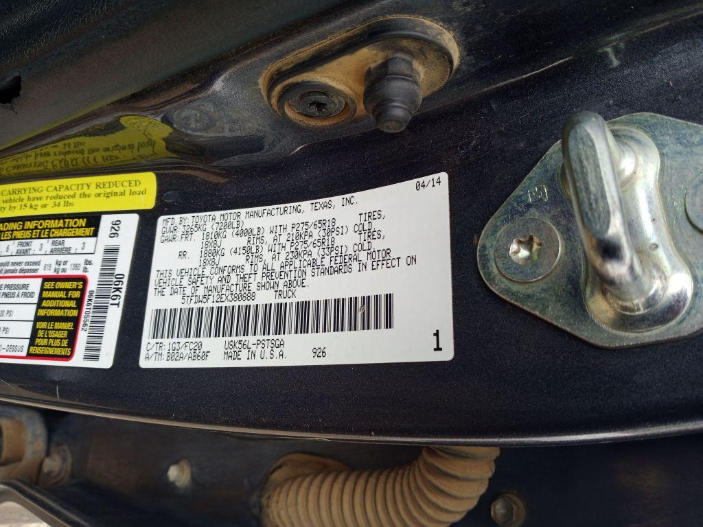 2014 Toyota Tundra SR5 Crew Cab / Crew Max 4D SR5 FFV