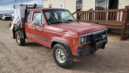 1987 Ford Ranger Custom Supercab 2D Flatbed Pickup Truck