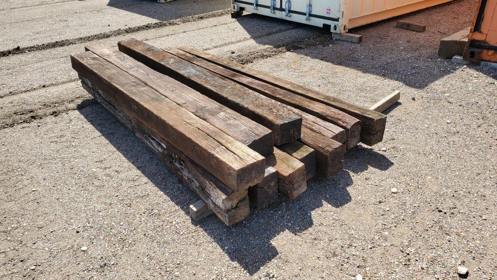 (11) 8' Wooden Cross Ties