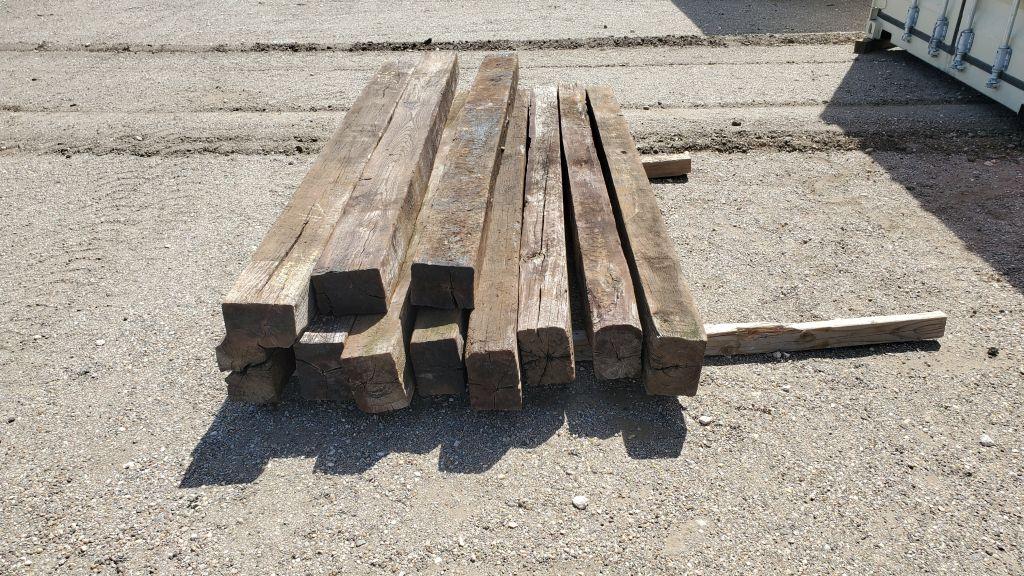 (11) 8' Wooden Cross Ties