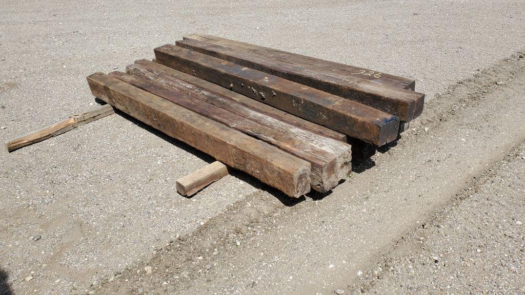 (11) 8' Wooden Cross Ties