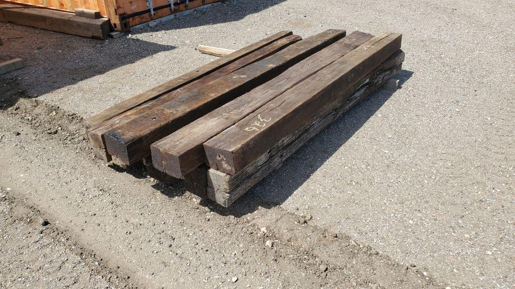 (11) 8' Wooden Cross Ties