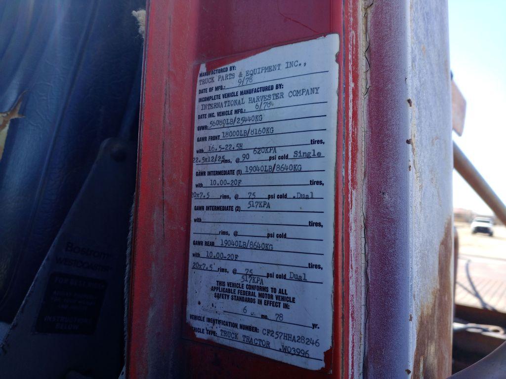 1978 International  Tandem Axle Dual Pole