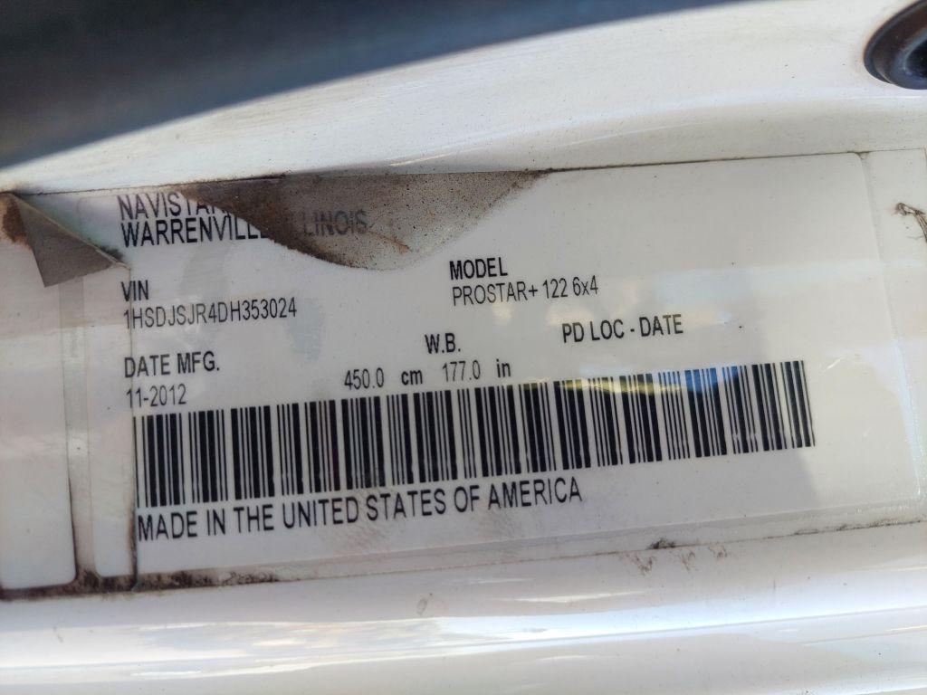2013 International  Prostar Tandem Axle Dual