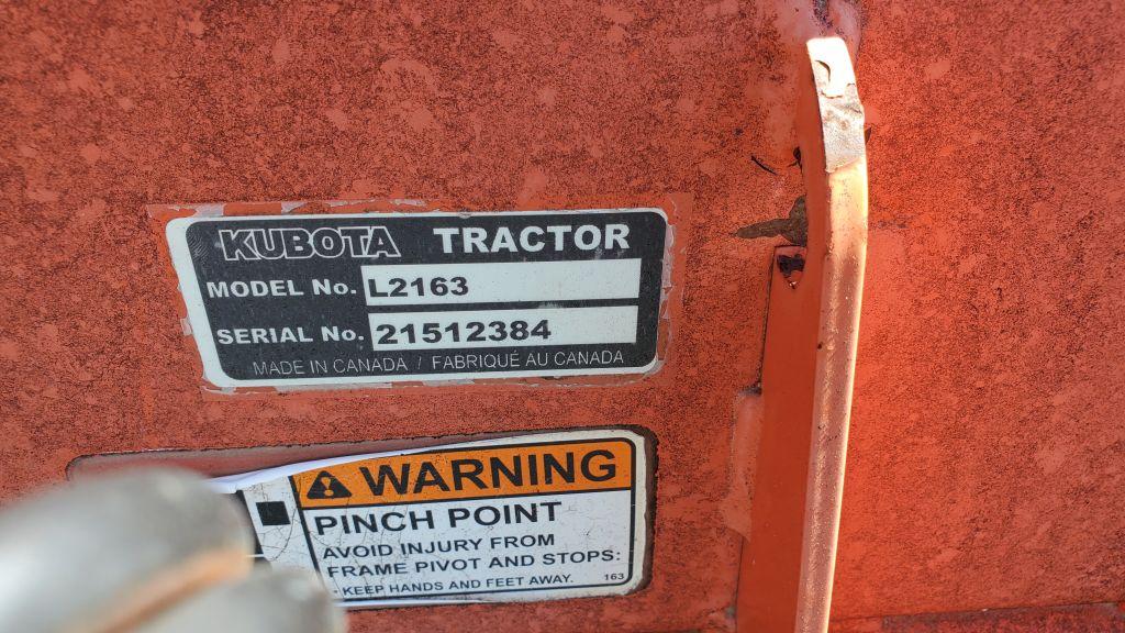 Kubota L2163 Broom Attachment