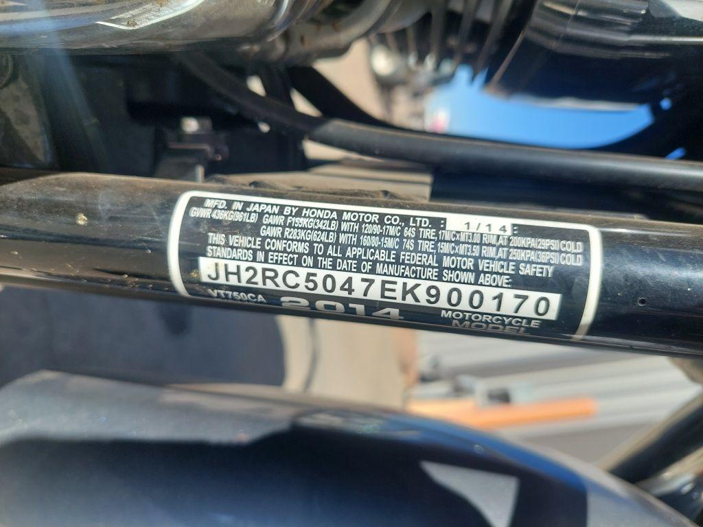 2014 Honda VT750C Shadow Aero