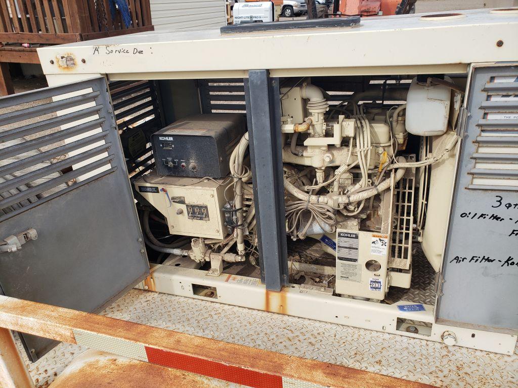 1997 Kohler Power System 10 Generator  Trailer