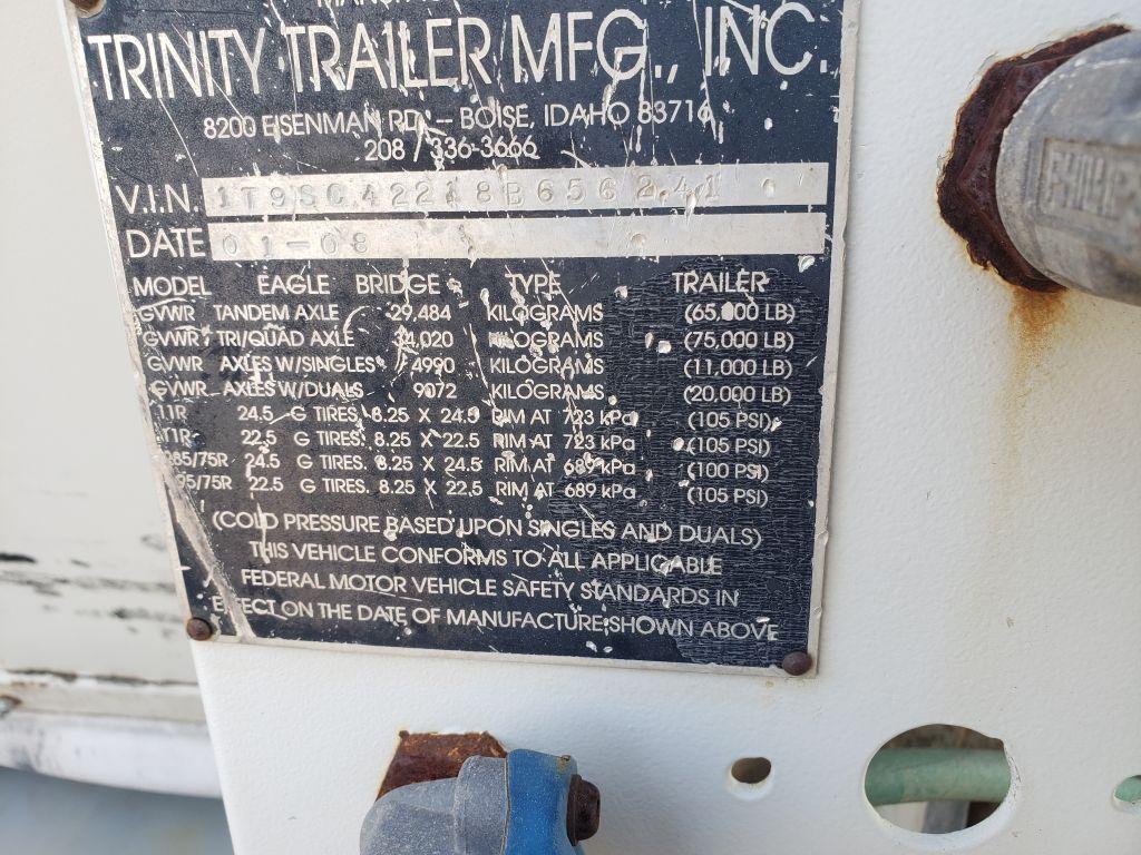 2008 TRINITY TRAILER Mfg Inc Belt Trailer