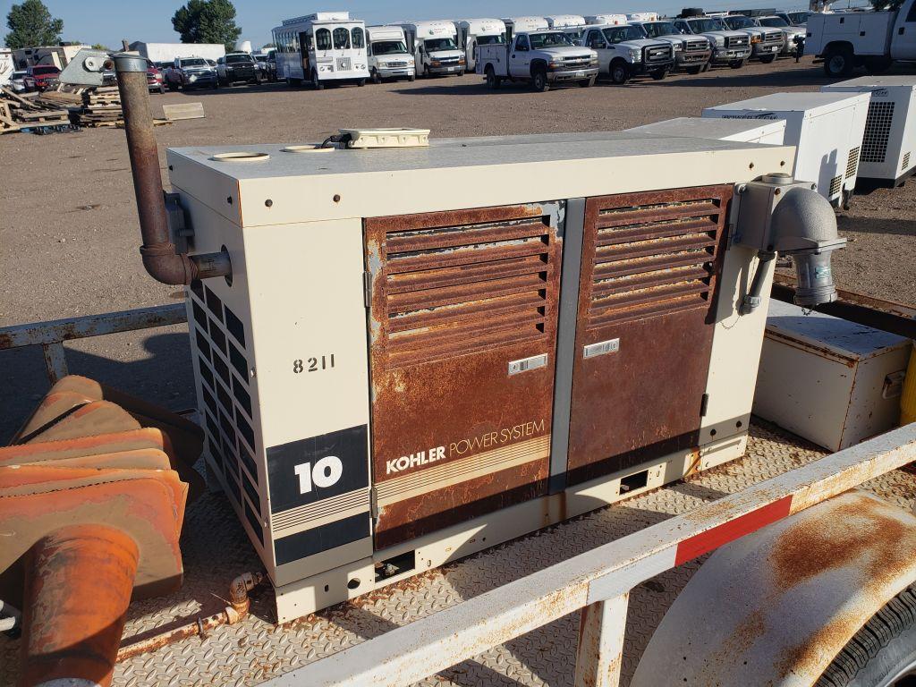 Kohler 10RY62 Generator on Shopmade Trailer