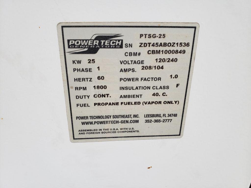 PTSG-25 Power Tech Generator