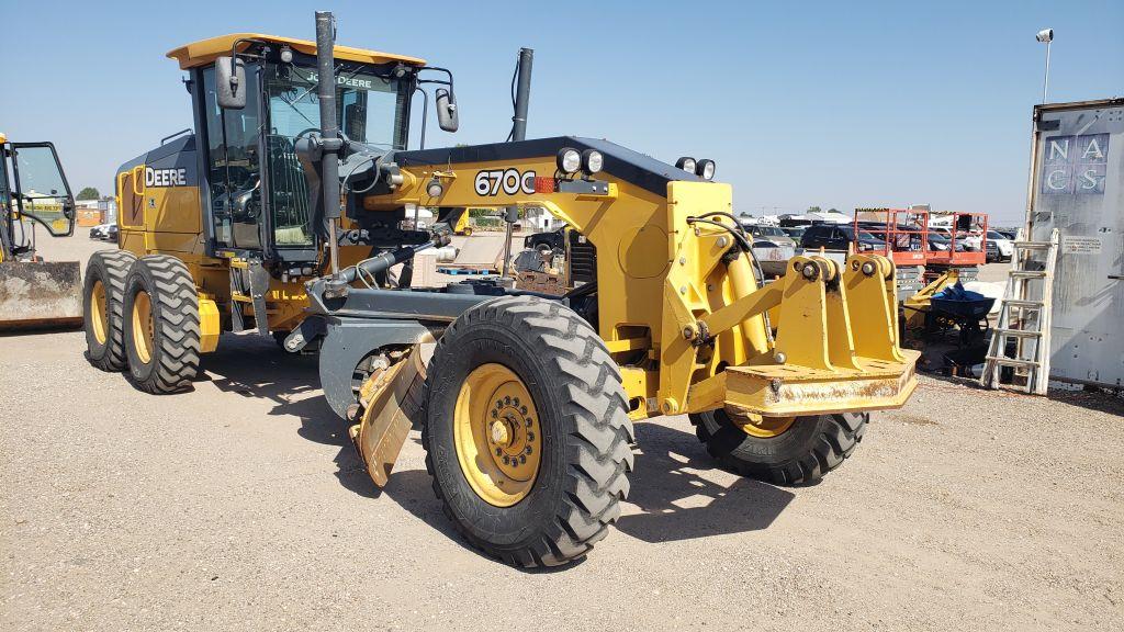 2014 John Deere 670G Motor Grader