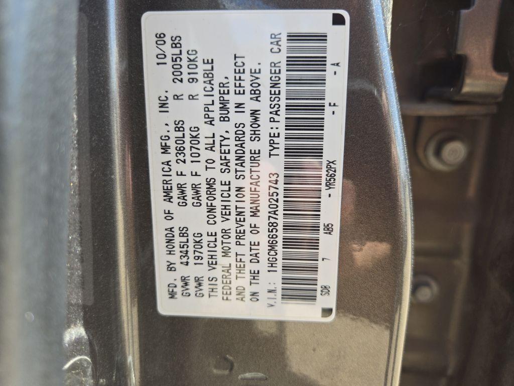 2007 Honda Accord EX Sedan 4D