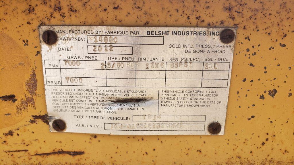 2012 Belshe Tilt Trailer