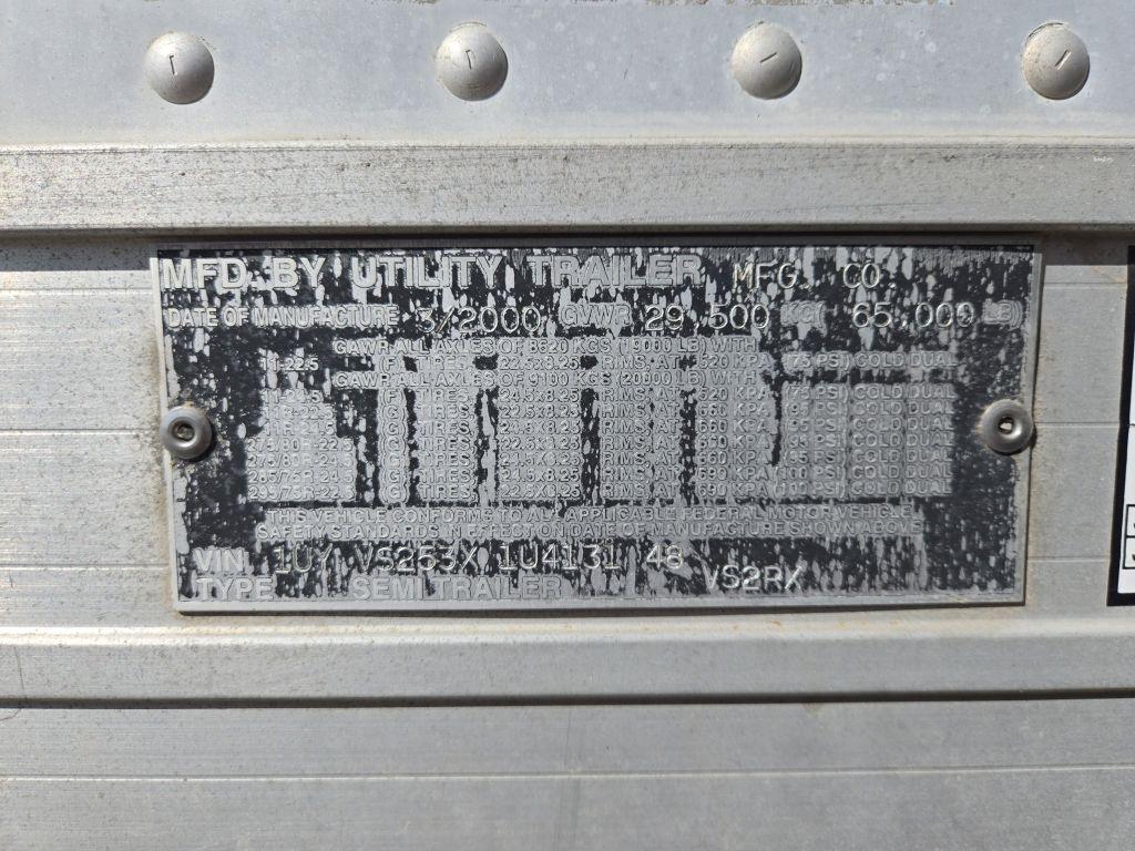 2001 Utility Trailer Manufacture