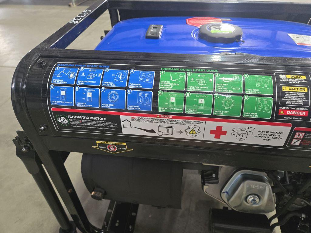 New/Unused Duro Max Dual Fuel XP12000HX Portable Generator
