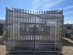 20'x7' Bi-Parting Wrought Iron Gate