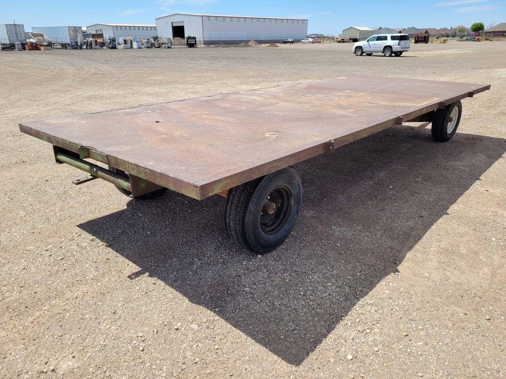 Drop Pin Flatbed 2 20" Axle Farm Trailer